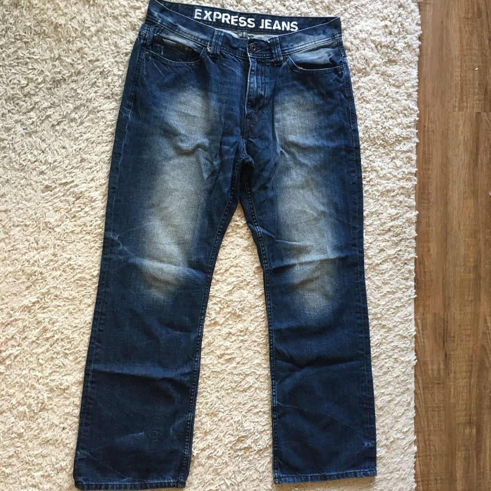 Express Men's Loose-Fit Blake Boot Cut Jeans - 34